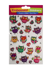 Наклейки с блестящей окантовкой Совы-1 (11-02415-PMM-01)