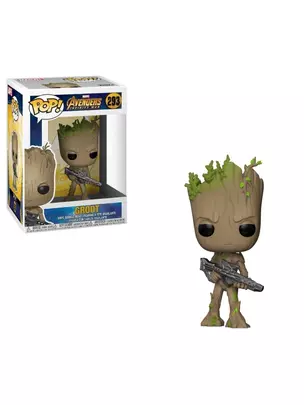 Фигурка Funko POP! Bobble Marvel Avengers Infinity War Groot w/Blaster — 2946687 — 1