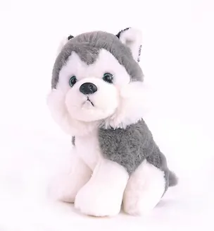 Игрушка, мягкая, Gulliver/Гулливер, Button Blue/Баттон Блу, Пес Хаски сидячий 18см 332155