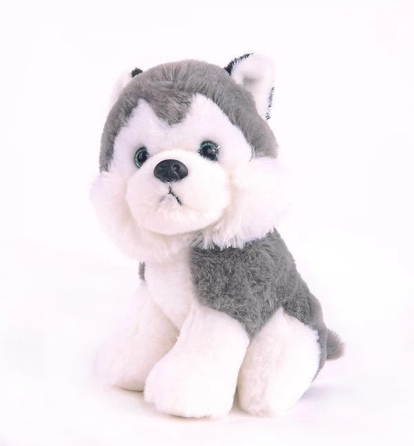 Игрушка, мягкая, Gulliver/Гулливер, Button Blue/Баттон Блу, Пес Хаски сидячий 18см 332155 — 1