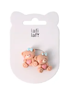 Набор резиночек Мишки (2шт) (пластик) (2,5см) (12-03907-B7) (Lafilaf)