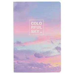 Тетрадь в клетку Languo, Colorful sky, А5, 44 листа, в ассортименте