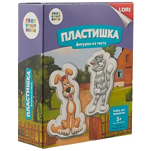 Набор для творчества LORI Фигурки из теста Союзмультфильм Матроскин и Шарик