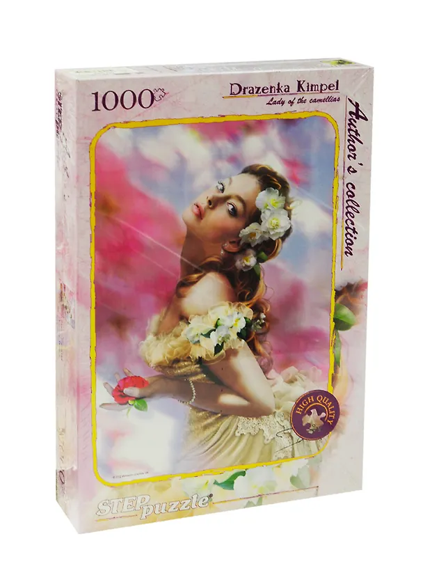 Пазл Step puzzle 1000 эл. 680*480 Драженка Кимпель Дама с камелиями 79511 2325651 — 1