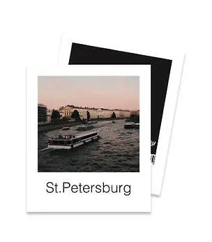 Открытка полароид Фонтанка 3009535