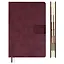 Ежедневник дат. 2026г. А5 176л "Тиволи глосс" бордовый, кожзам, тв.переплет, блинт.тиснение, офсет, справ.мат-лы, вырубка, закругл.углы, 2 ляссе, инд.уп — 3116500 — 2