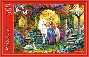 Пазл 500 эл., 50*34,5см., Принцесса и единорог 404175