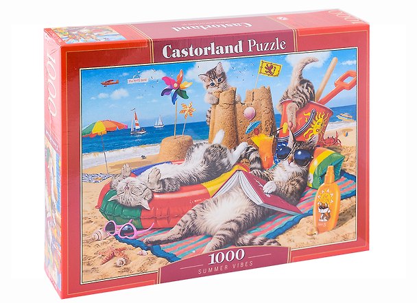 Пазл «Кошачий пляж» 1000 элементов, Castorland 2953954 — 1