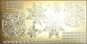 Контурные наклейки Орнаменты 3D (193000) (лист) (зол.) (10х23см)