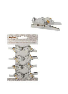 Набор декоративных прищепок Эльфы (SCB4420002) (8 шт/уп) (4,5х0,9см) (12+) (упаковка)