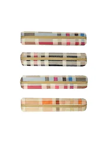 Пенал 1отд. "Клетка" 20*4см, ткань, инд.уп., ассорти