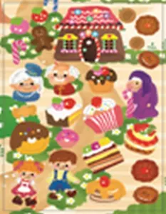 Зефирные наклейки Пряничный домик (TMS002) (Липуня)