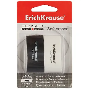 Ластик «Sensor Black&White», Erich Krause, 2 шт
