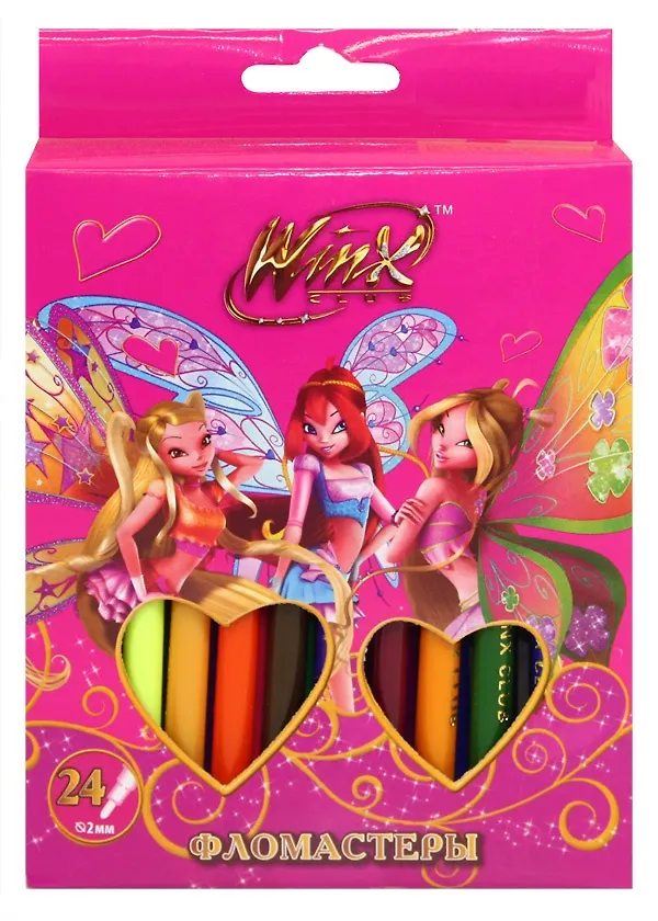 Фломастеры 24цв к/у, подвес, WINX 218193 — 2