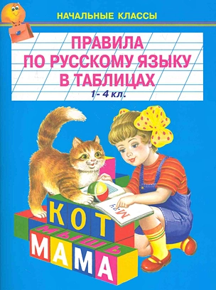 Правила по русскому языку в таблицах. 1-4класс — 2281825 — 1