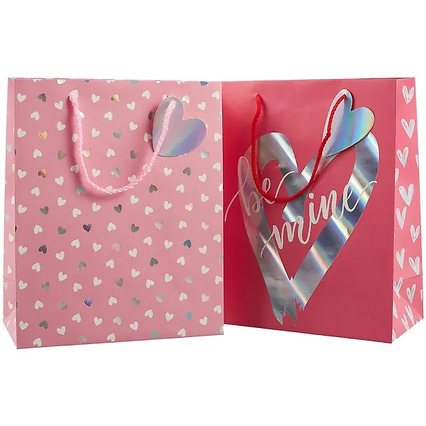 Пакет А4 32*26*13 Magic Hearts жен., бум.мат.ламинат, голография, ассорти 256849 — 4