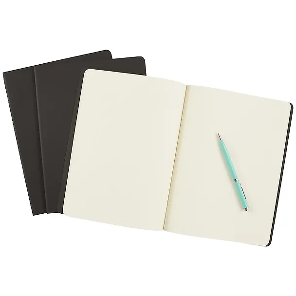 Набор книг для записей Moleskin Cahier Journal XLarge, 3 штуки, клетка, мягкая обложка, 60 листов, А5+ 242973 — 4