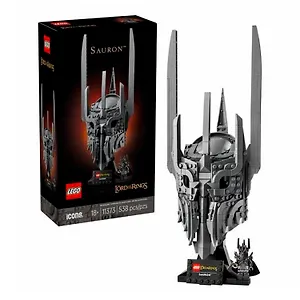 11373 Конструктор LEGO Icons Lord of the Rings Шлем Саурона, 538 деталей, возраст 18+