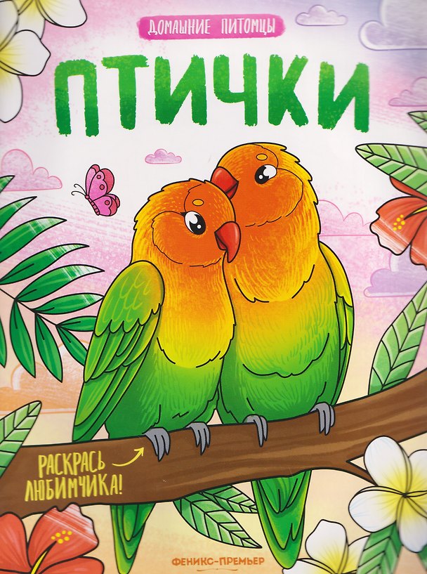 Книга Птички: книжка-раскраска () — 1