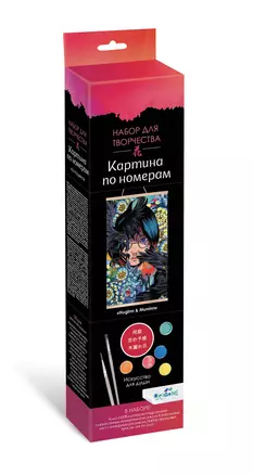 Набор для творчества "Картина по номерам "Huginn & Muninn". ПАННО. Аниме. 30х50 см — 2981260 — 1