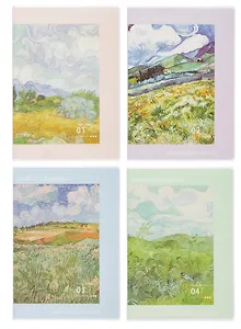 Тетрадь в клетку "Ван Гог", 64 листа, в ассортименте