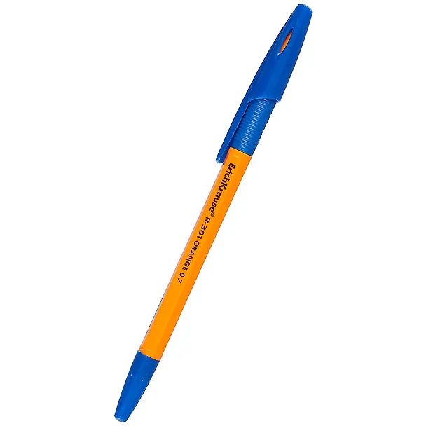 Шариковая ручка синяя 0,7 мм, R-301 Orange Stick&Grip, Erich Krause 259152 — 1