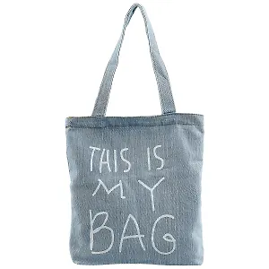 Сумка-шоппер джинсовая на молнии This is my bag 37*33см 12-11522-1915-1