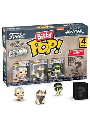 Фигурка Funko Bitty POP! Avatar The Last Airbender Aang+Appa+Toph+Mystery (1 of 4) 4PK (Fun73056) 3118623
