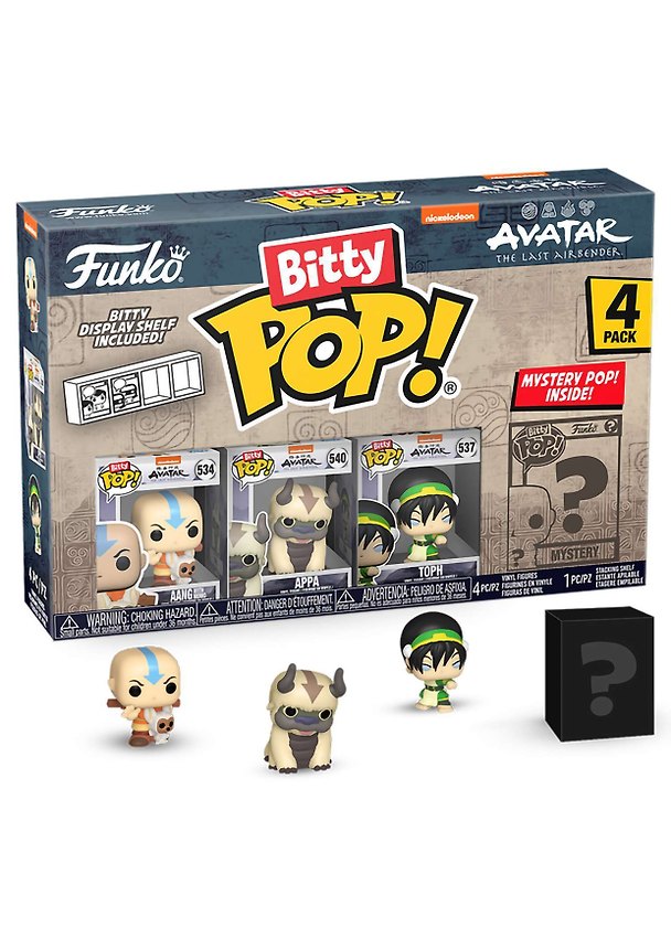 Фигурка Funko Bitty POP! Avatar The Last Airbender Aang+Appa+Toph+Mystery (1 of 4) 4PK (Fun73056) 3118623 — 1