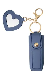 Брелок-футляр для помады с зеркалом Серый (текстиль) (12-3307025189-25)