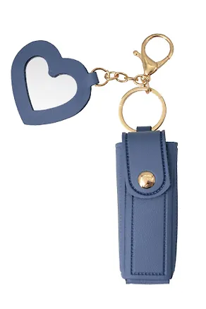 Брелок-футляр для помады с зеркалом Серый (текстиль) (12-3307025189-25) 3112446