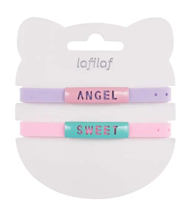 Набор парных браслетов Angel, Sweet (силикон) (12-04407-B75) (Lafilaf) 3048689 — 8