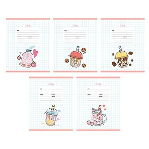 Тетрадь в клетку Listoff, "Вкусняшки", 24 листа, в ассортименте