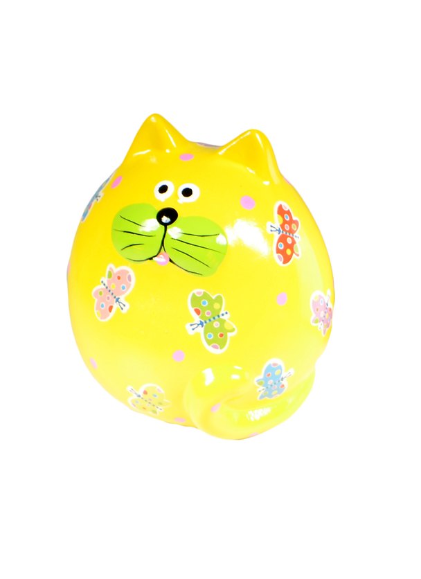 Копилка Кот желтый (156-118) (10,5х11см) 2487521 — 1