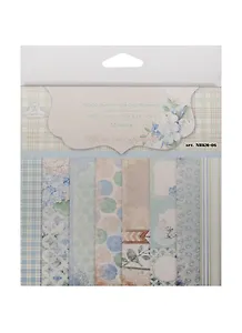 Набор бумаги д/скрапбукинга односторон. Цветочное кружево (NBKM-06) (15,2х15,2см) (32л.) (180гр/м2) (Рукоделие) (упаковка)