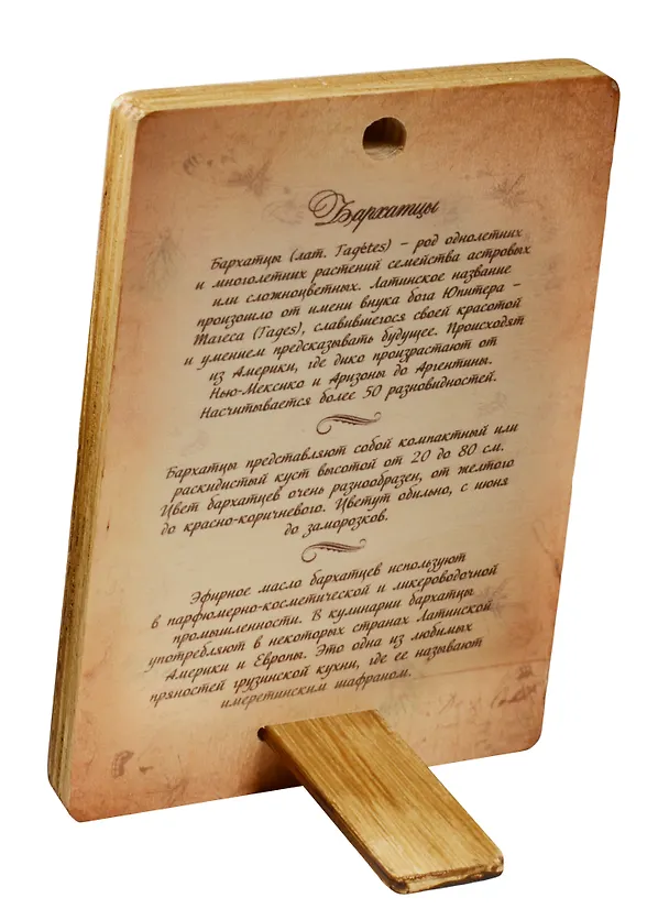 Плакетка Бархатцы (1РВ_015) (18х12) 2549548 — 1