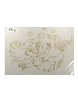 Трафарет Русалочка (А4) (266) (упаковка) 2535362