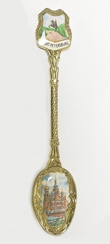 Ложка эмаль СПб Спас-на-Крови т. зол.[SP1-1-00005] 2876928 — 1