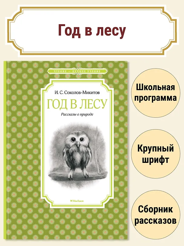 Книга Год в лесу (Иван Соколов-Микитов) — 2