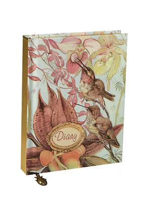 Ежедневник недат. А6 80л "ПТИЦЫ" 7БЦ, тиснение фольгой, цв.обрез, Феникс 233492