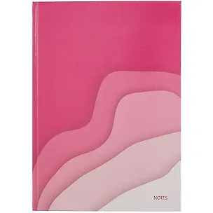 Книга для записей А4 100л кл. "Розовые волны" 7БЦ, глянцевая ламинация, офсет 60г/м2 2934633