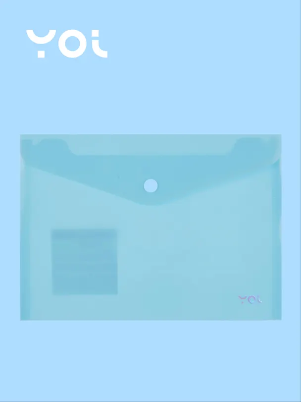 Папка -конверт А5 на кнопке «Pastel», в ассортименте, Yoi 3054320 — 2