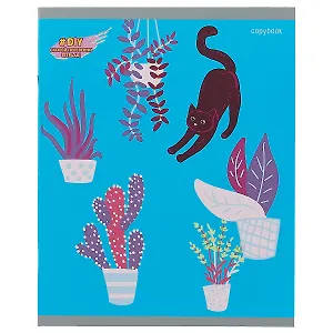 Тетрадь в клетку Paper Art, "DIY Collection. Кошачий променад", 48 листов, в ассортименте