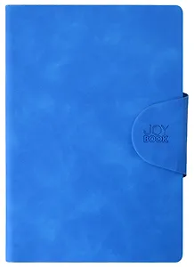 Ежедневник недат. А5 136л "Snap book. No 4" синий, иск.кожа, интегр.переплет, клапан, офсет, ляссе