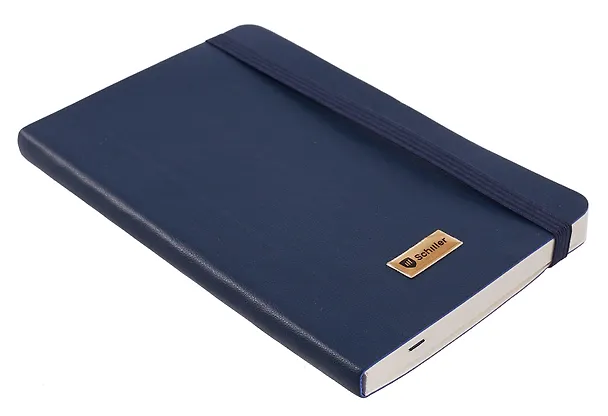 Записная книжка «Elegance» А6-, 80 листов в линейку, синяя, сшивка, Schiller 3095780 — 5