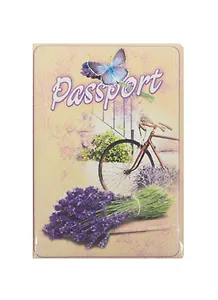 Обложка для паспорта Прованс (С велосипедом)