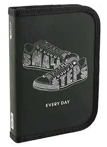 Пенал 1 отделение "Кеды" 19*13 см, молния