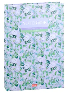 Книга для записей А4 160л кл. "Floral collection" 7БЦ, глянц.ламинация
