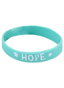 Браслет Hope (мятный) (силикон) (20,2 см)