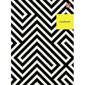 Записная книжка А6 64л кл. "Орнамент. Контрасты" интегр.переплет, глянц.ламинация, Listoff